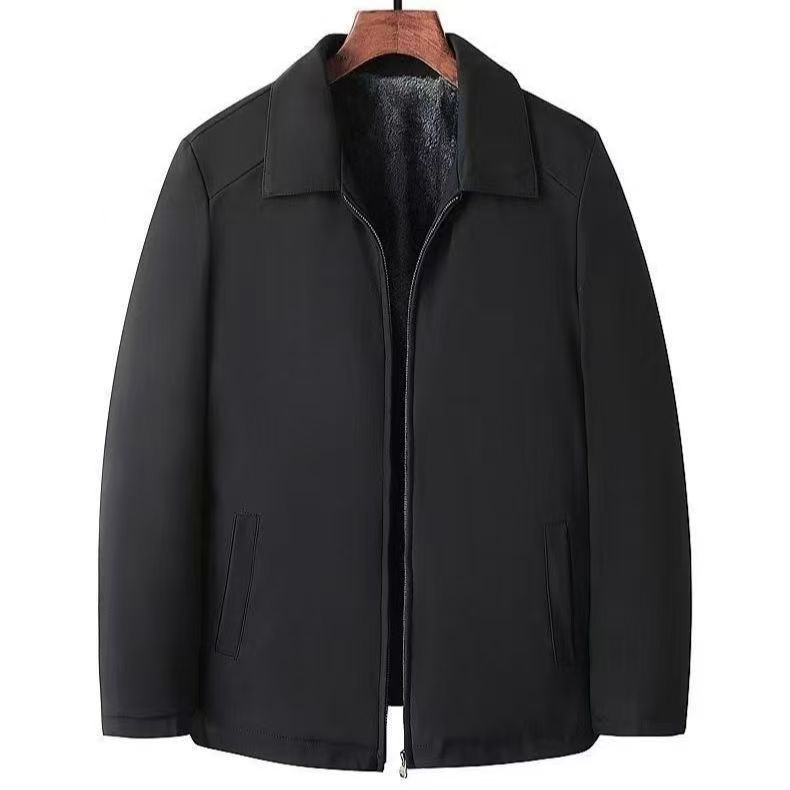 Téli kabát kapucnival és reverrel, gyapjú külső és nyúl szőrből készült bélés (2025 tavaszi modell)