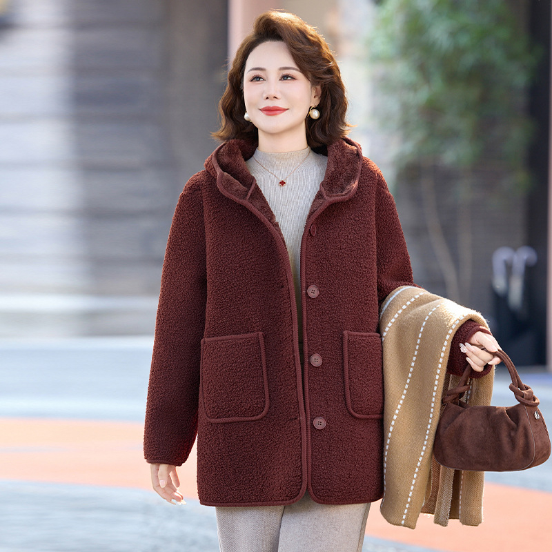 Nothing moteriška striukė su fleece įdaila ir gobtuvu, rudens-žiemos sezonui, kasdienis elegantiškas stilius, ilgis 50–65 cm