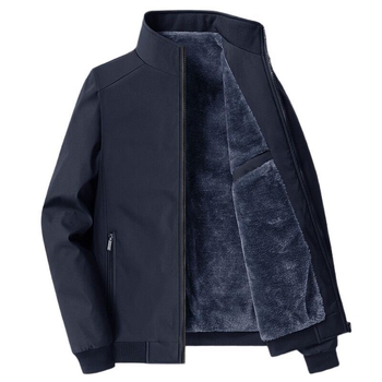 Palton de iarnă pentru bărbați, amestec fibre chimice, exterior poliester, căptușeală poliester, guler rever