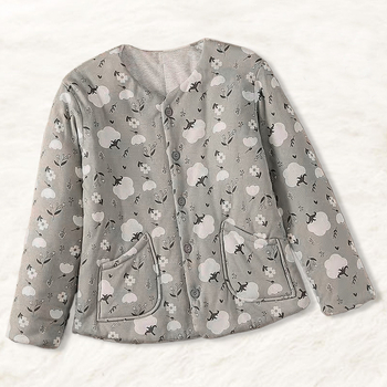 Jachetă damă din trei straturi, umplutură Silk Cotton, guler rotund, lungime medie (50–65 cm), țesătură Spandex 70–80%