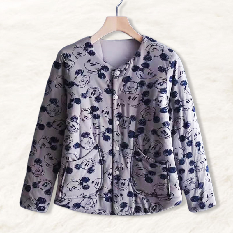 Jachetă damă din trei straturi, umplutură Silk Cotton, guler rotund, lungime medie (50–65 cm), țesătură Spandex 70–80%