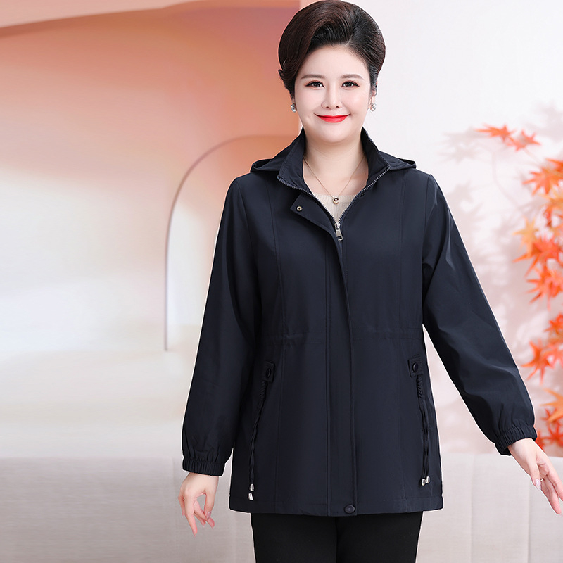 Moterų rudens trench palto, korėjiečių stiliaus, TR audinys, 70–80% kiti audiniai, 20–30% spandekso, vidutinio ilgio, be lyginimo