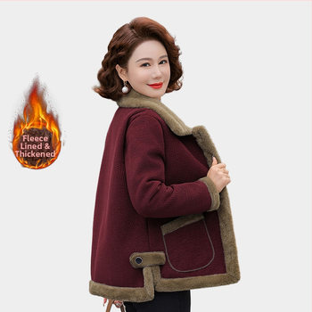 Stilinga žieminė moterų striukė vidutinio amžiaus – elegantiškas kasdienis stilius, patchwork detalės, pagrindinis audinys 95%+, antrasis ≤30%, ilgis 50–65 cm