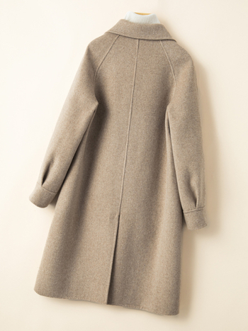Ženski vuneni kaput, dugog kroja, s jednim redom gumba, ravni stil, 95% vuna, gradski stil, jesen 2025