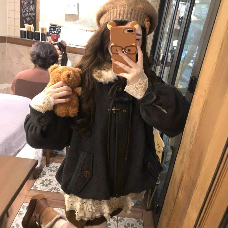 Geacă matlasată pentru femei, cu guler din blană detașabil, pentru toamnă-iarnă, cald, material din bumbac-poliester cu peste 95% poliester