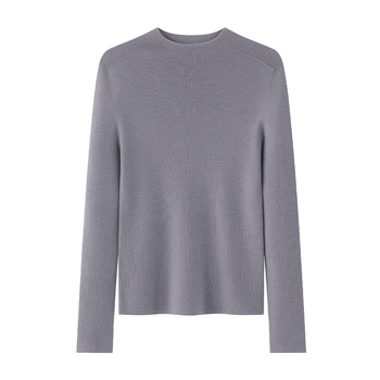 Blue Enough vuneni pulover bez šavova od Yangtze vlakna, debeo, poluvisoki ovratnik, dugi rukavi, uobičajena duljina