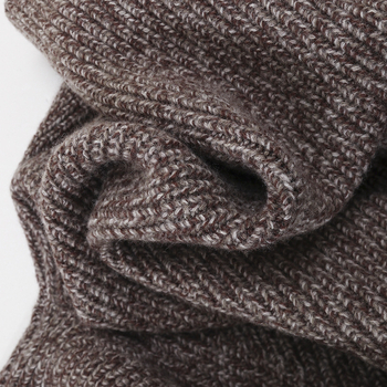 Cardigan lejer cu glugă din 100% lână, fir floral cu model valuri, tricot foarte gros pentru iarna 2025