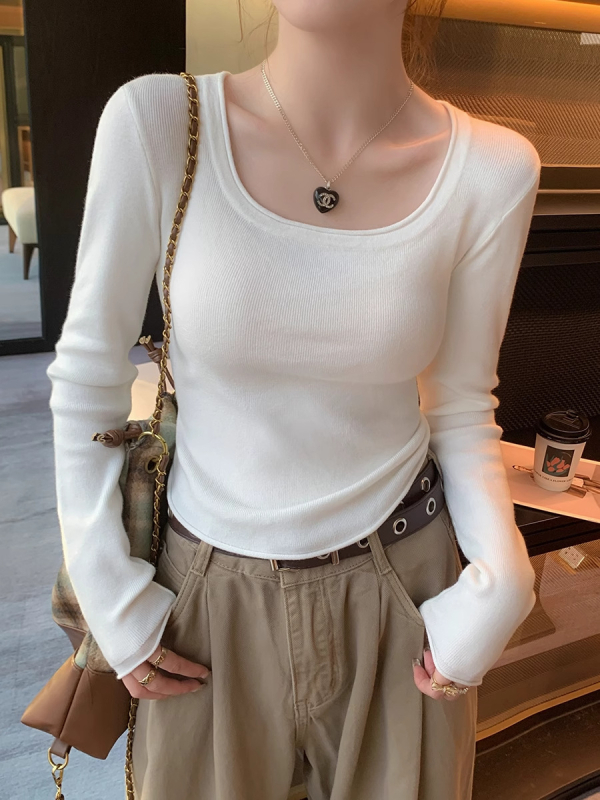 Ženski pleteni džemper s kapuljačom, uski kroj, dugi rukavi, kvadratni ovratnik, pleteni materijal od viskoze