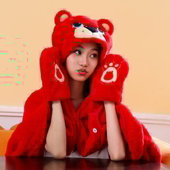 Одеяло с качулка и наметало – карикатурен модел, полиестер, печат, унисекс