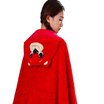 Одеяло с качулка и наметало – карикатурен модел, полиестер, печат, унисекс