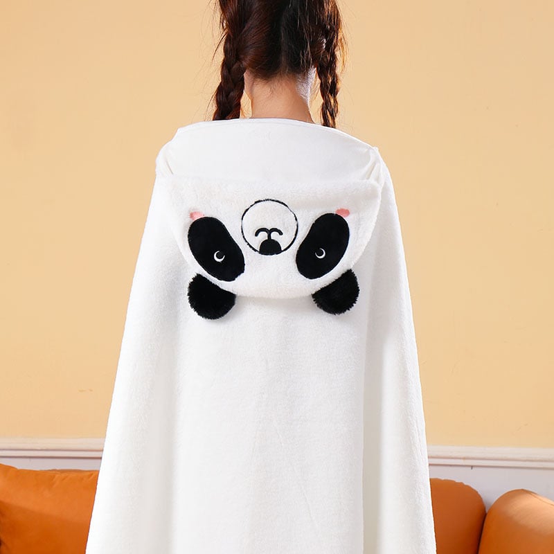 Одеяло с качулка и наметало – карикатурен модел, полиестер, печат, унисекс