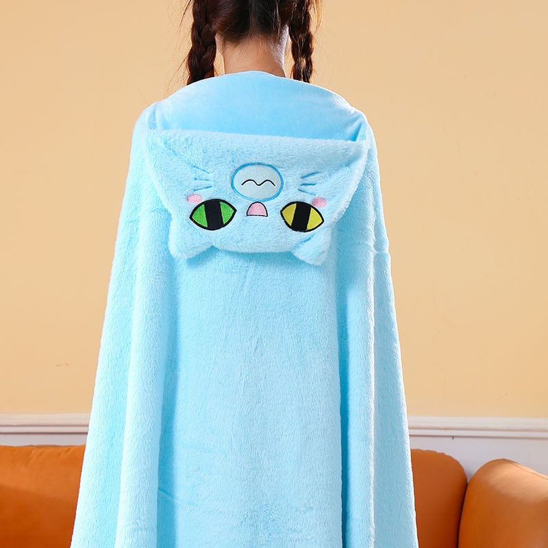 Одеяло с качулка и наметало – карикатурен модел, полиестер, печат, унисекс