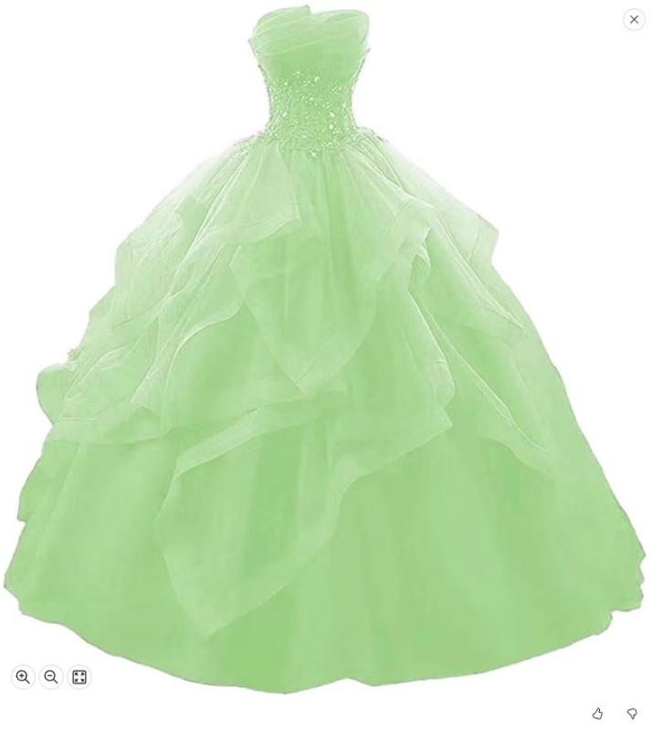 Večernja haljina s dekolteom tipa cijev, puff tutu suknja, duga do poda, majčinska haljina od poliestera