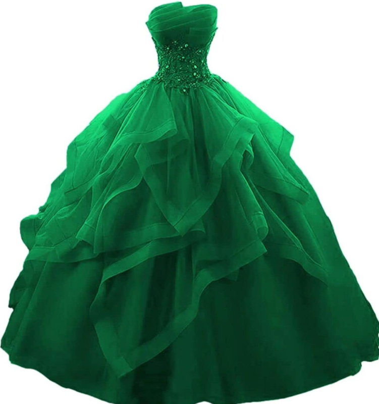 Večernja haljina s dekolteom tipa cijev, puff tutu suknja, duga do poda, majčinska haljina od poliestera