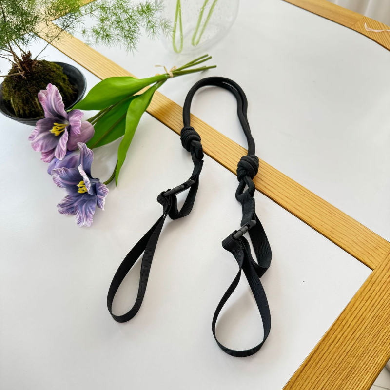 Krosbody torba od najlona s japanskim stilom izšivanjem, otvoreni vrh, velika kapaciteta