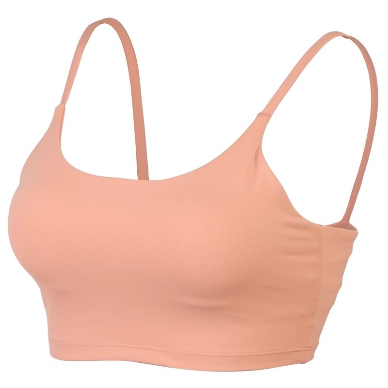 Ženski sportski grudnjak – udarna apsorpcija, Push-Up; košarica 3/4, srednje oblikovana košarica; fiksne dvostruke naramenice; glavni materijal: najlon 78% / podstava: spandeks 22%