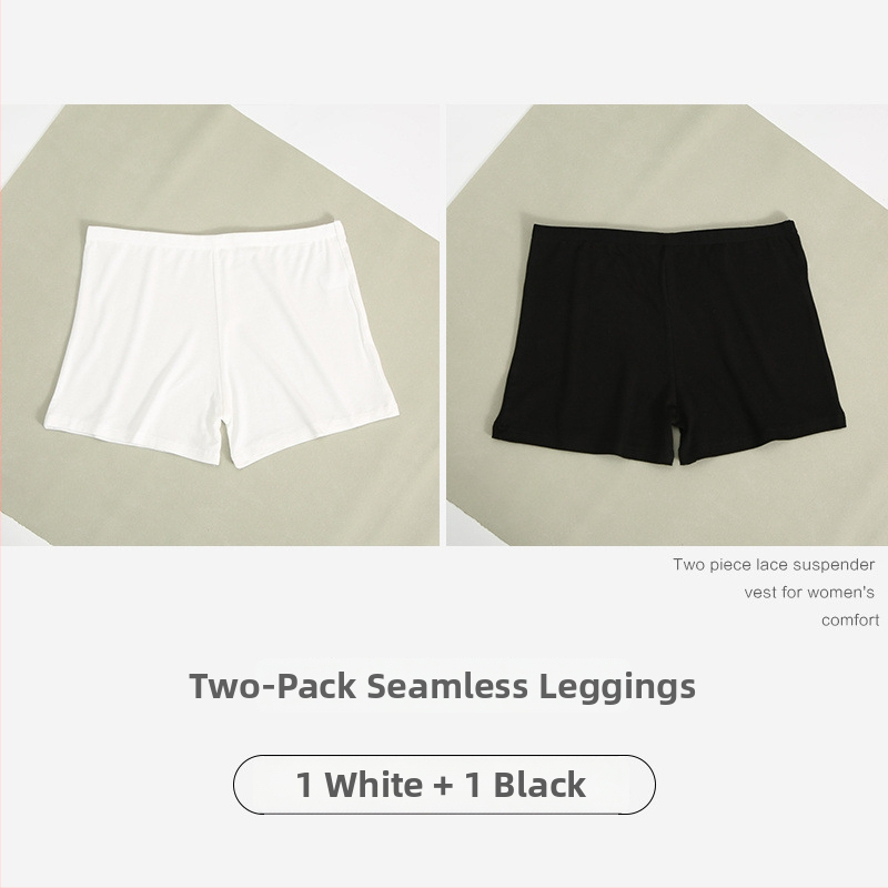 Moteriški medvilniniai saugumo šortai, vidutinė juosmens, anti ekspozicija, vasariniai trumpi šortai