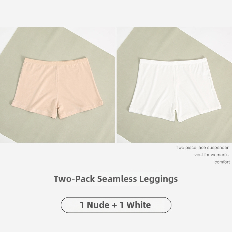 Moteriški medvilniniai saugumo šortai, vidutinė juosmens, anti ekspozicija, vasariniai trumpi šortai