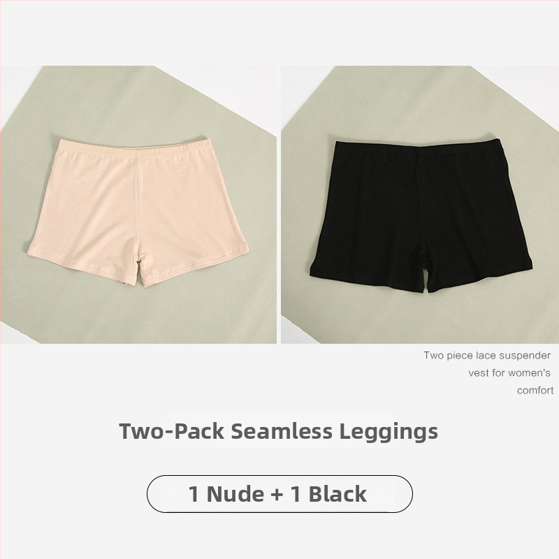 Moteriški medvilniniai saugumo šortai, vidutinė juosmens, anti ekspozicija, vasariniai trumpi šortai