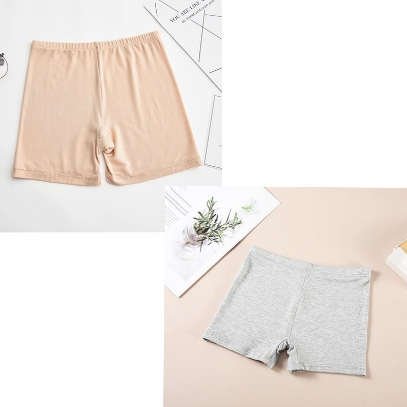 Moteriški medvilniniai saugumo šortai, vidutinė juosmens, anti ekspozicija, vasariniai trumpi šortai