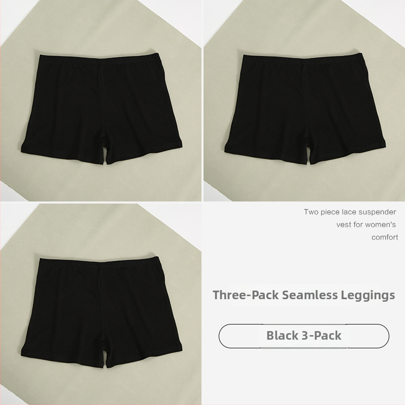 Moteriški medvilniniai saugumo šortai, vidutinė juosmens, anti ekspozicija, vasariniai trumpi šortai