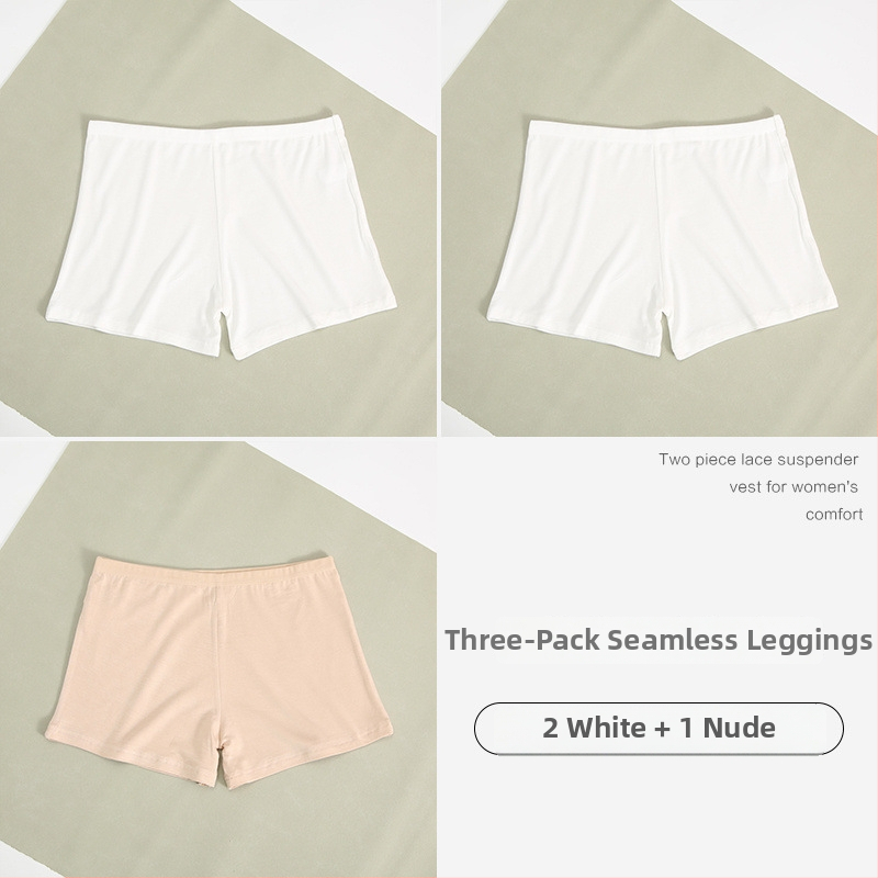 Moteriški medvilniniai saugumo šortai, vidutinė juosmens, anti ekspozicija, vasariniai trumpi šortai