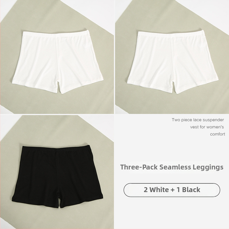 Moteriški medvilniniai saugumo šortai, vidutinė juosmens, anti ekspozicija, vasariniai trumpi šortai