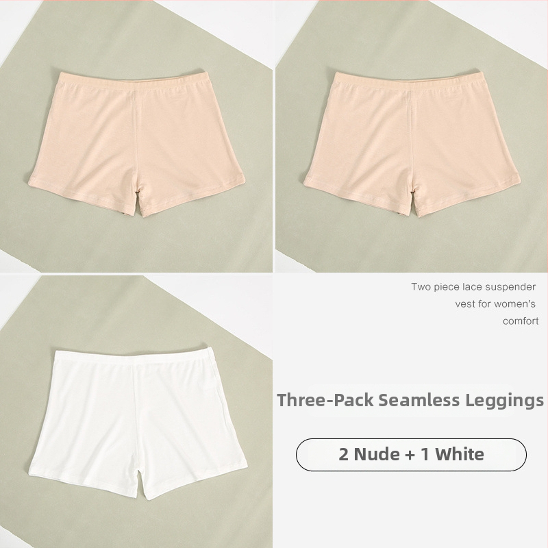 Moteriški medvilniniai saugumo šortai, vidutinė juosmens, anti ekspozicija, vasariniai trumpi šortai