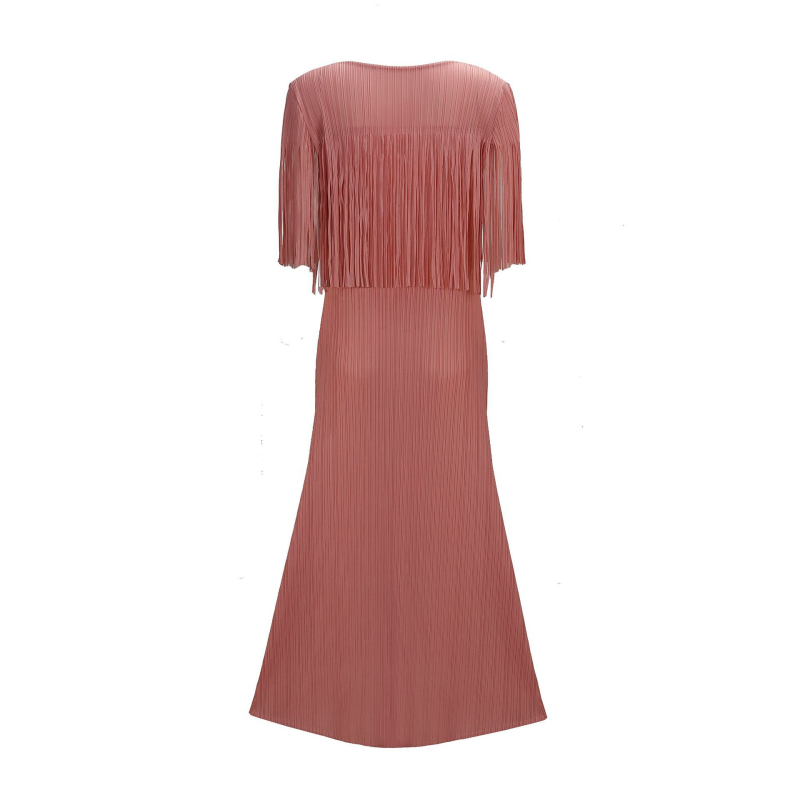 Rochie: lungă, plisată, cu decolteu halter, talie înaltă, fermoar, poliester