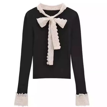 Пуловер от вискоза, дълги ръкави, кръгло деколте, еднотонен модел, къса дължина