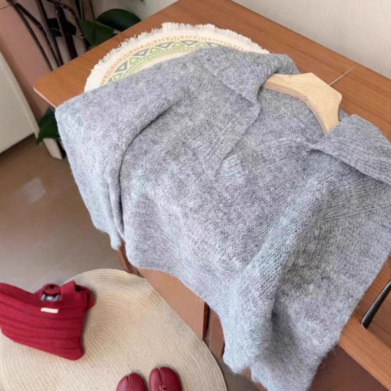Ženski džemper s japanskim retro stilom i polo ovratnikom, kratka duljina, dugi rukavi, jesen-zima