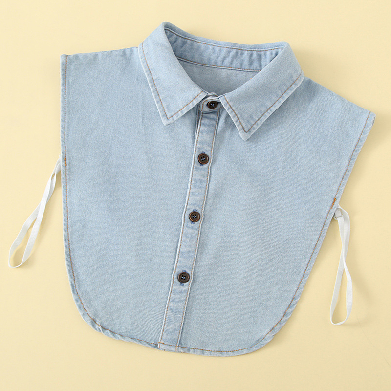 Uniszex denim hamis gallér belső réteg | Anyag: pamut, Bélés: pamut, Szélesség: 6, Gyártási számok: B901/B902/B903, 2025 tavasz