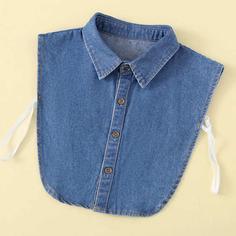 Uniszex denim hamis gallér belső réteg | Anyag: pamut, Bélés: pamut, Szélesség: 6, Gyártási számok: B901/B902/B903, 2025 tavasz