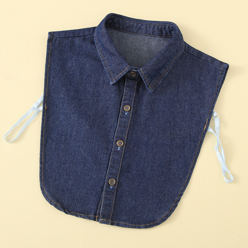 Uniszex denim hamis gallér belső réteg | Anyag: pamut, Bélés: pamut, Szélesség: 6, Gyártási számok: B901/B902/B903, 2025 tavasz