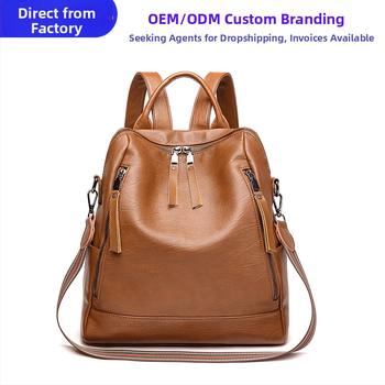 Σακίδιο από PU υλικό, κλείσιμο με φερμουάρ, επένδυση πολυεστέρα, οριζόντιο τετράγωνο σχήμα, εσωτερικές θήκες για φορητό υπολογιστή και φωτογραφική μηχανή