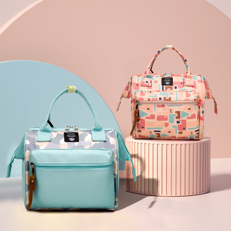 Майчинска чанта, компактна чанта за рамо с кръстосан стил, Oxford материал, капацитет под 20 л, цип за отваряне, полиестерна облицовка, лек стил