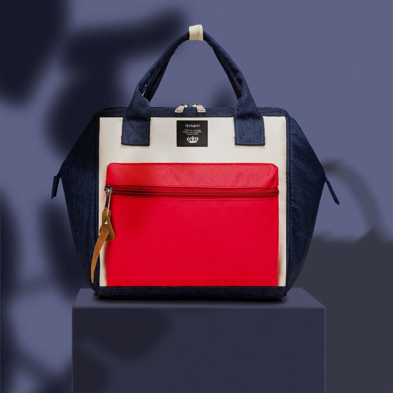 Майчинска чанта, компактна чанта за рамо с кръстосан стил, Oxford материал, капацитет под 20 л, цип за отваряне, полиестерна облицовка, лек стил