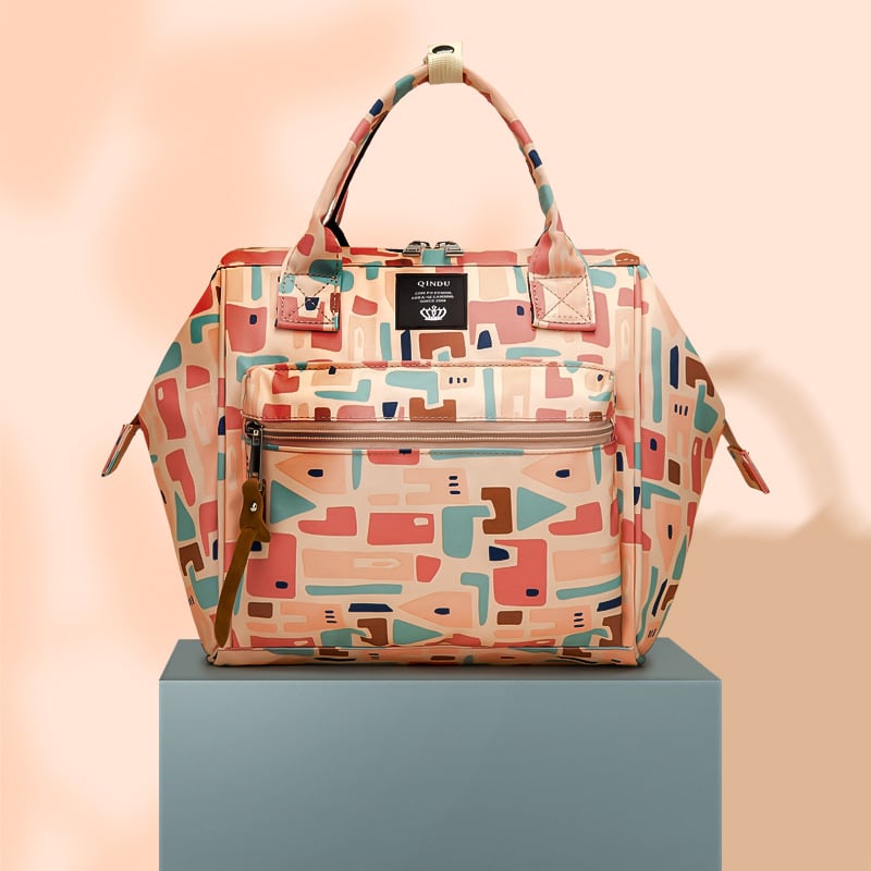 Майчинска чанта, компактна чанта за рамо с кръстосан стил, Oxford материал, капацитет под 20 л, цип за отваряне, полиестерна облицовка, лек стил