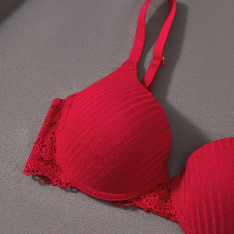 Mežģīņu atpakaļ bustier, bezšuvju, elpojošs neilons/poliamīds, 3/4 krūšu forma, kokvilnas oderējums