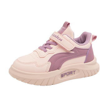 Dječje tenisice za djevojčice s niskim gornjim dijelom, Velcro zatvarač, PU gornji dio, gumeni potplat, vodootporne, protuklizne, tekstilna uložak