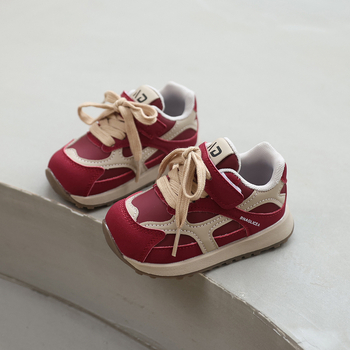 Mini Nose dječje tenisice unisex, Velcro, casual sportske tenisice za proljeće–jesen 2025, gornji dio od umjetne kože, potplat PVC, protuklizne, lagane