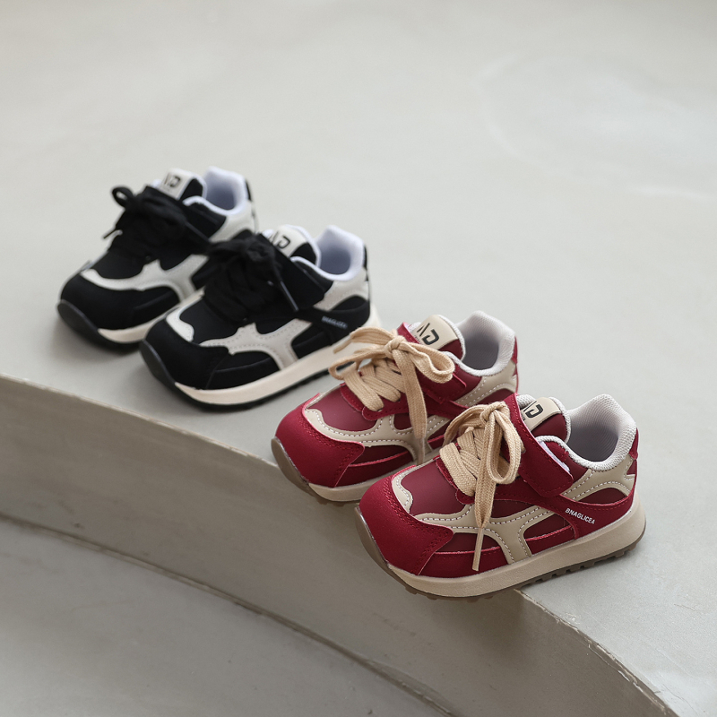 Mini Nose dječje tenisice unisex, Velcro, casual sportske tenisice za proljeće–jesen 2025, gornji dio od umjetne kože, potplat PVC, protuklizne, lagane