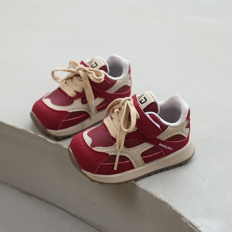 Mini Nose dječje tenisice unisex, Velcro, casual sportske tenisice za proljeće–jesen 2025, gornji dio od umjetne kože, potplat PVC, protuklizne, lagane