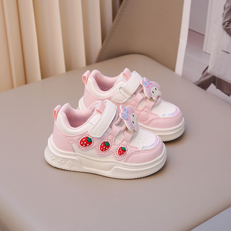 Dječje trkaće tenisice – PU gornji dio, gumena potplat, Velcro zatvarač, prozračne, lagane, za djecu 4–16 godina