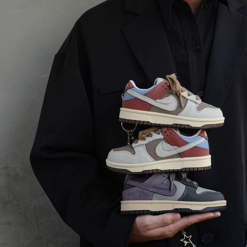 Dječje tenisice s niskim vrhom od prave kože, prozračne, mekana potplat, s Velcro trakom, casual stil, korejski stil, jesen 2025