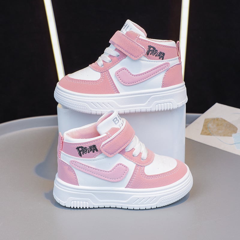 Dječje visoke tenisice s PU gornjim dijelom, gumom potplatom, Velcro zatvaračem, za uzrast 1–6 godina