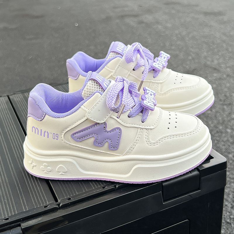 Dječje tenisice za djevojčice s prozračnim PU gornjim dijelom, Velcro zatvaranje, niski kroj, vodootporna potplat, injekcijski oblikovana potplata