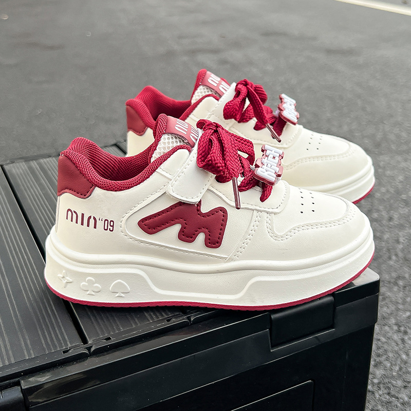 Dječje tenisice za djevojčice s prozračnim PU gornjim dijelom, Velcro zatvaranje, niski kroj, vodootporna potplat, injekcijski oblikovana potplata