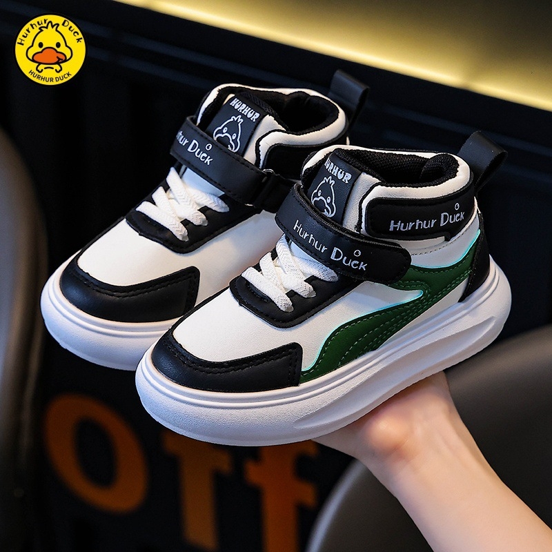 Dječje zimske visoke tenisice, gornji dio od umjetne kože, Velcro zatvarač, debeli PVC đon, zadržavaju toplinu, za djecu 1–12 godina, unisex