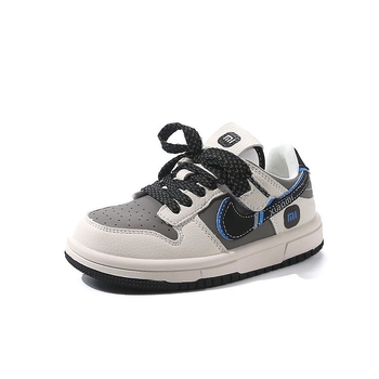 Dječje tenisice s debelim potplatom i Velcro zatvaračem, unisex, prugasti uzorak, PU gornji dio i gumeni potplat, Korejska verzija, niski vrh, za zimu, zimu, proljeće i jesen